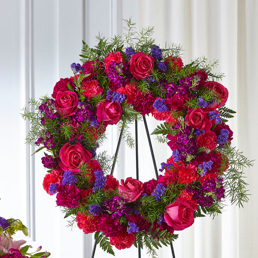 Calming Colors Wreath –  Blooms By The Lake, Lake Arthur LA