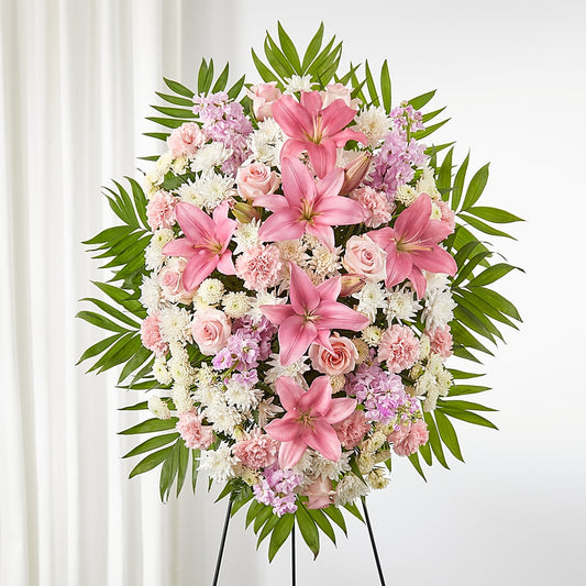 Offering Solace Standing Spray –  Blooms By The Lake, Lake Arthur LA