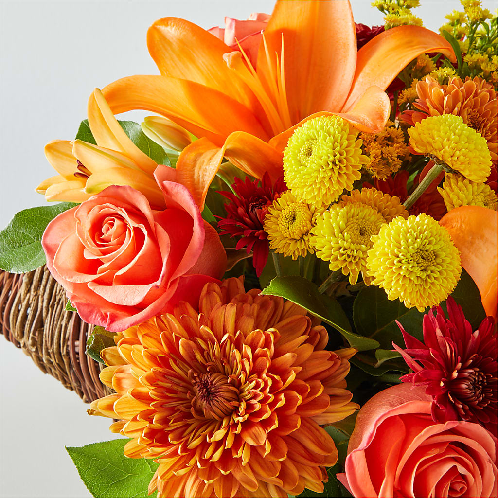 Bouquet of Blessings Cornucopia –  Blooms By The Lake, Lake Arthur LA