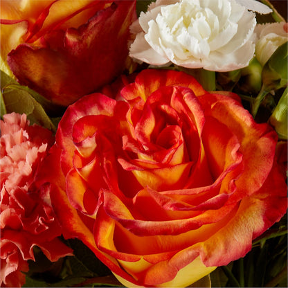 Apricot Glow Bouquet –  Blooms By The Lake, Lake Arthur LA