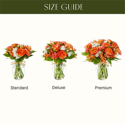 Apricot Glow Bouquet –  Blooms By The Lake, Lake Arthur LA
