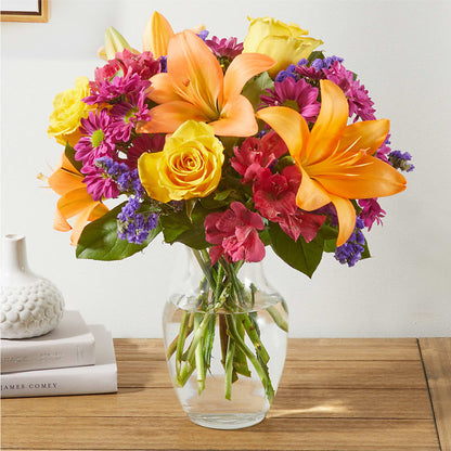 Colorful Visions Bouquet –  Blooms By The Lake, Lake Arthur LA