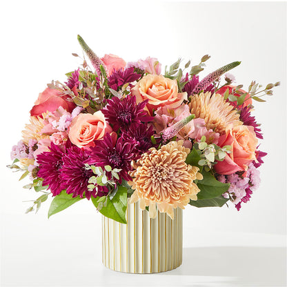 Berry Cobbler Bouquet with Ivory Vase –  Blooms By The Lake, Lake Arthur LA