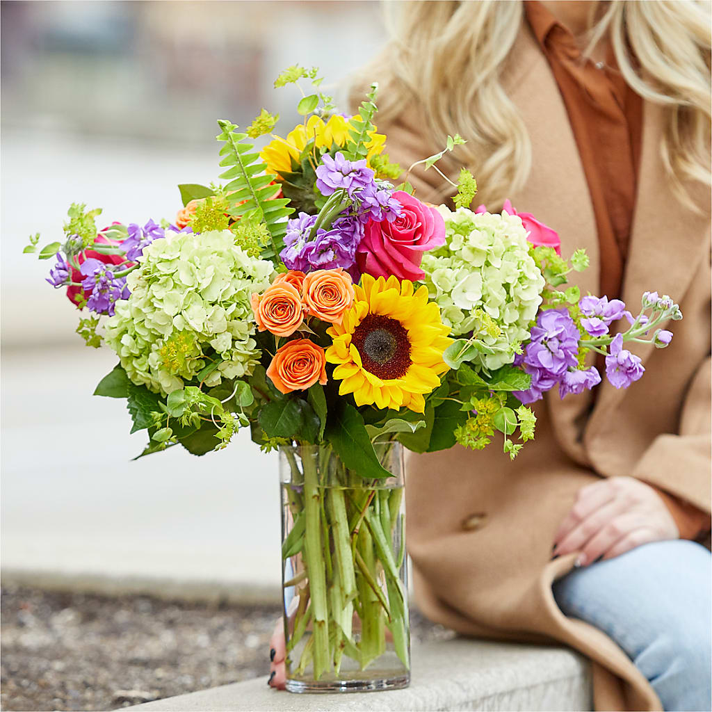 Vibrant Greetings Bouquet –  Blooms By The Lake, Lake Arthur LA