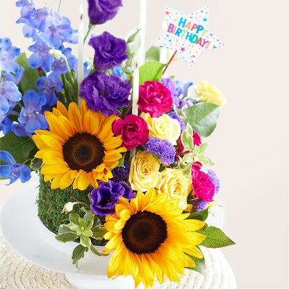 Star of the Day Floral Cake –  Blooms By The Lake, Lake Arthur LA