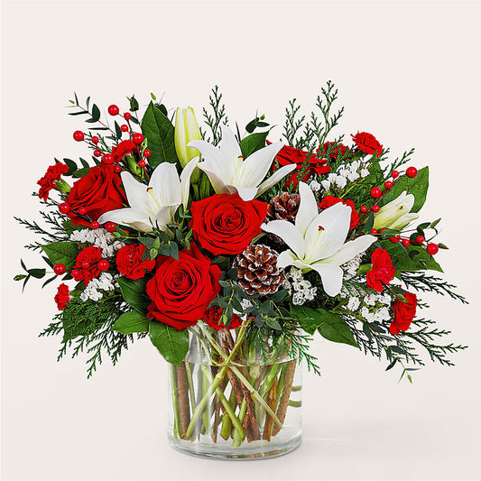 Best in Snow Bouquet –  Blooms By The Lake, Lake Arthur LA