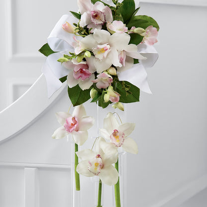 Perfect Entrance Pew Arrangement –  Blooms By The Lake, Lake Arthur LA