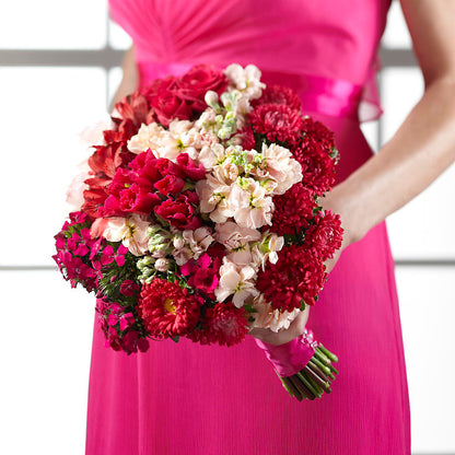Pink Effervescence Bouquet –  Blooms By The Lake, Lake Arthur LA