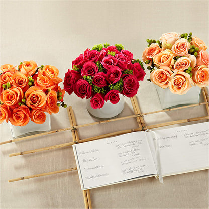 Dawn Rose Centerpiece –  Blooms By The Lake, Lake Arthur LA