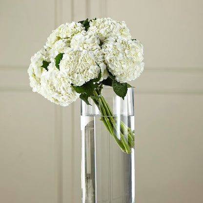 White Hydrangea Hand-Tied Bouquet –  Blooms By The Lake, Lake Arthur LA