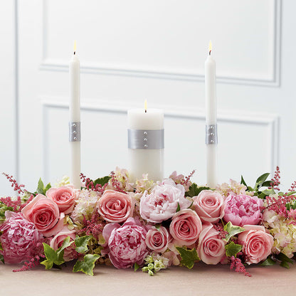 Worldwide Romance Unity Candle Arrangement –  Blooms By The Lake, Lake Arthur LA