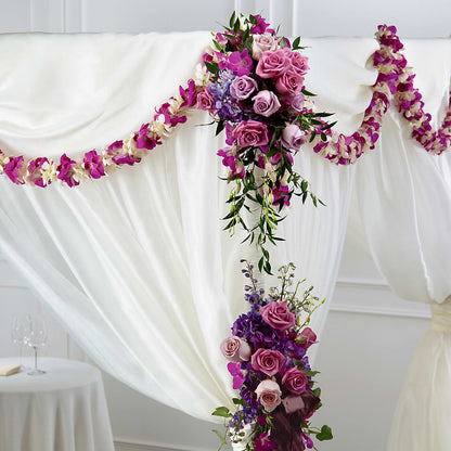Color & Light Chuppah Decor –  Blooms By The Lake, Lake Arthur LA